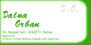dalma orban business card